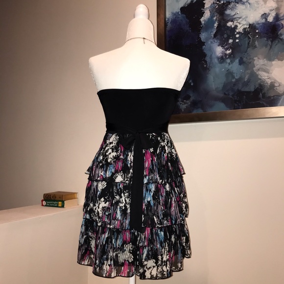 Rue 21 Multi Colored Strapless Cocktail Dress - Picture 2 of 5